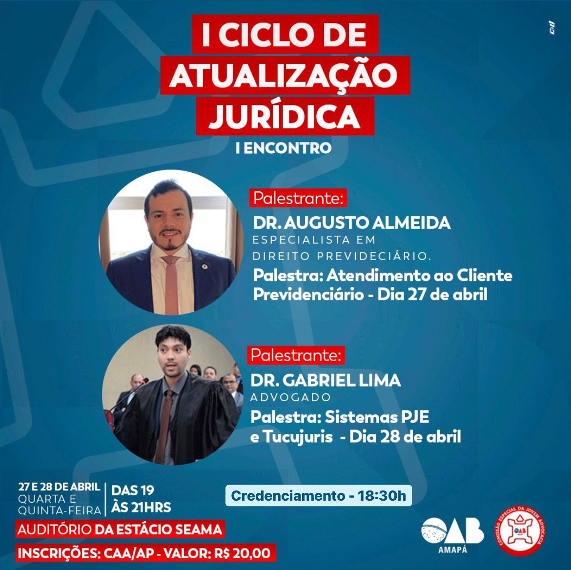 OAB Jovem promove o I Ciclo de Atualização Jurídica